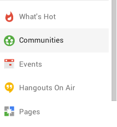 Google + features